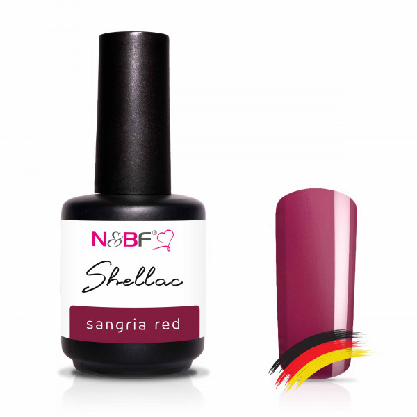 Nails & Beauty Factory UV Nagellack Shellac Sangria Red 12 ml
