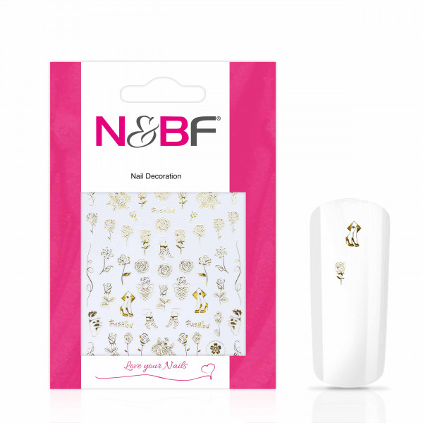 Nails & Beauty Factory Nagelsticker Golden Fashion