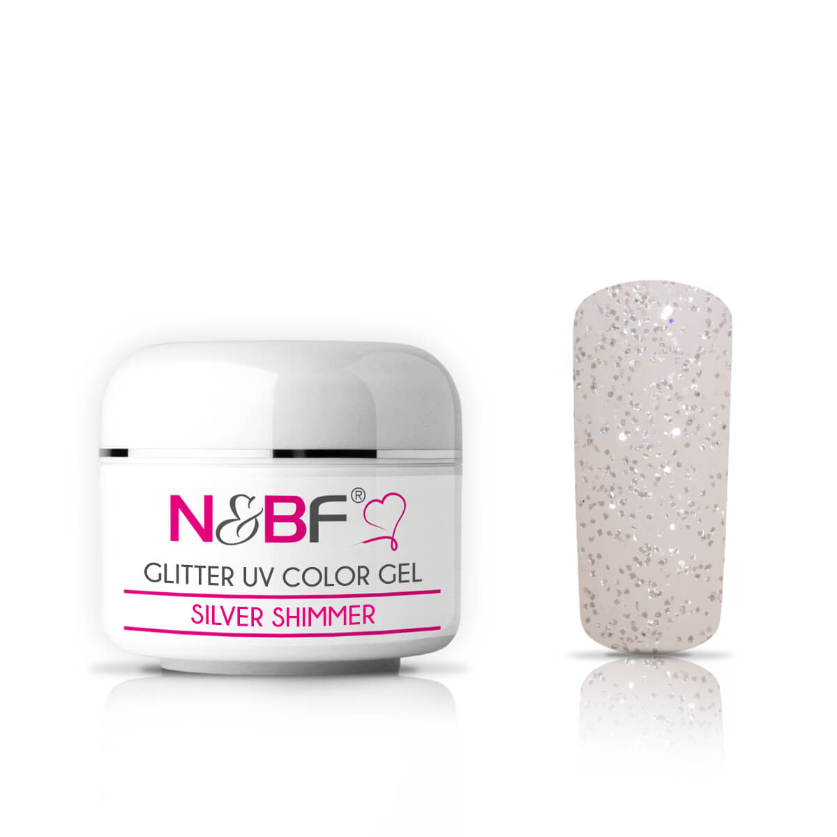 UV Glitzer Farbgel 5ml versch. Farben | Glitter Effekt Color Gel Sparkling Nails - Bild 40 von 51