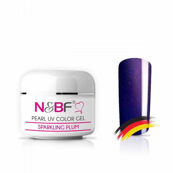 Nails & Beauty Factory Pearl UV Color Gel Sparkling Plum Farbgel 5 ml