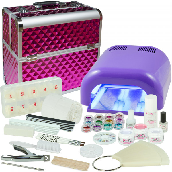 Nails & Beauty Factory Mobiles Nagelstudio Starter Set Lila Diamonds