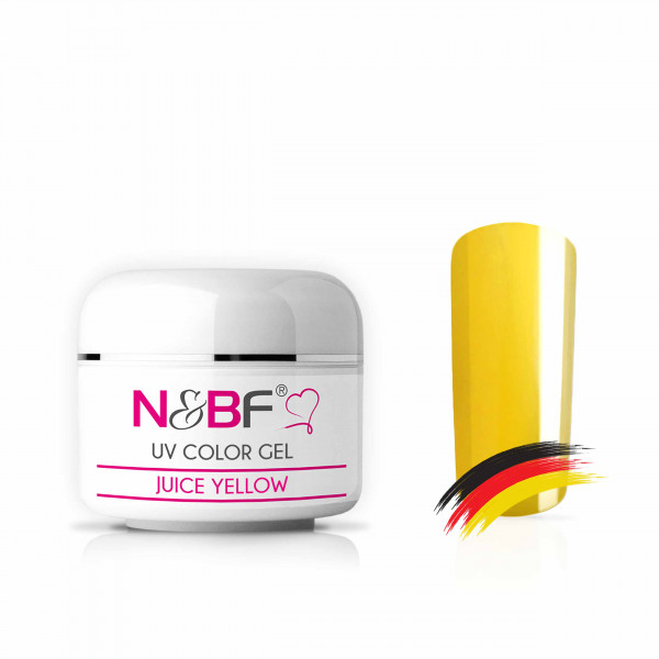 Nails & Beauty Factory UV Color Gel Juice Yellow Farbgel 5 ml