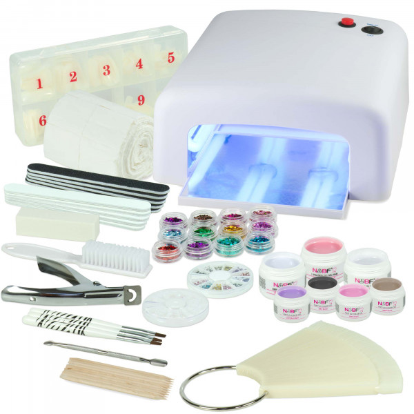 Nails & Beauty Factory UV Gel Starter-Set Silky Matt Winter Weiss