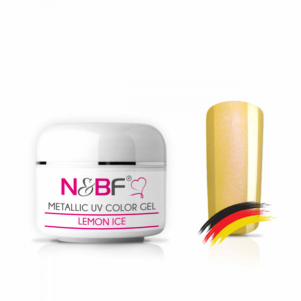 Nails & Beauty Factory Metallic UV Color Gel Lemon Ice Farbgel 5 ml