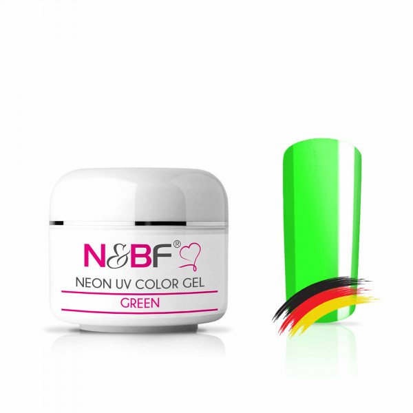 Nails & Beauty Factory Neon UV Color Gel Green Farbgel 5 ml