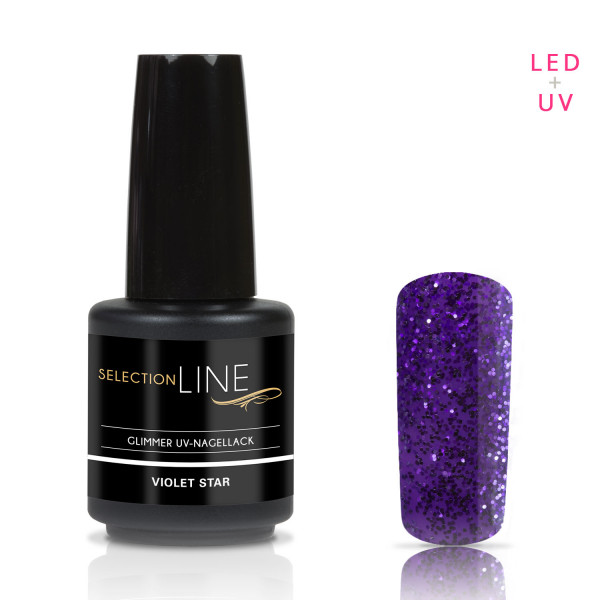 Nails & Beauty Factory Selection Line Glimmer UV Nagellack Violet Star 15ml
