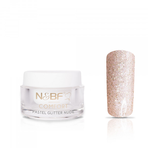 Nails & Beauty Factory Comfort Farbgel Pastell Glitter Nude