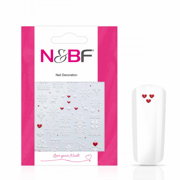 Nails & Beauty Factory Nagelsticker White Snow Flakes