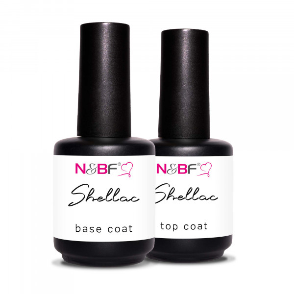 N&BF Shellac Base und Top Coat Set 2 x 12 ml