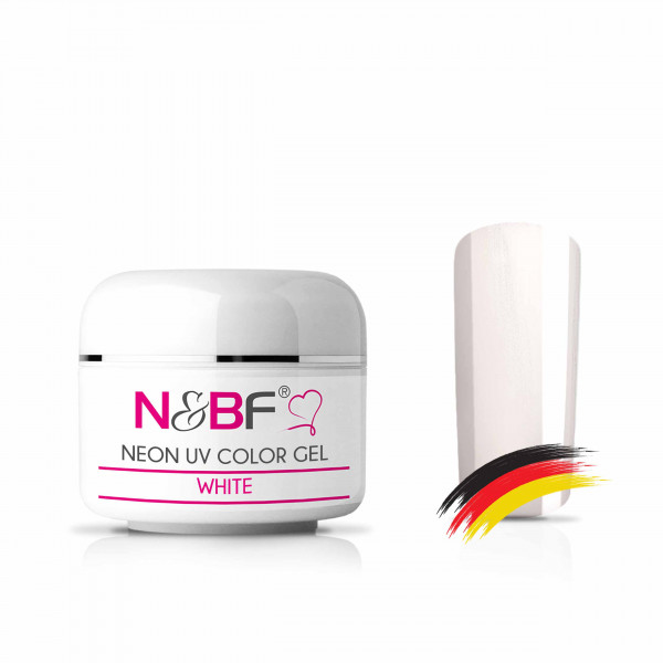 Nails & Beauty Factory Neon UV Color Gel White Farbgel 5 ml