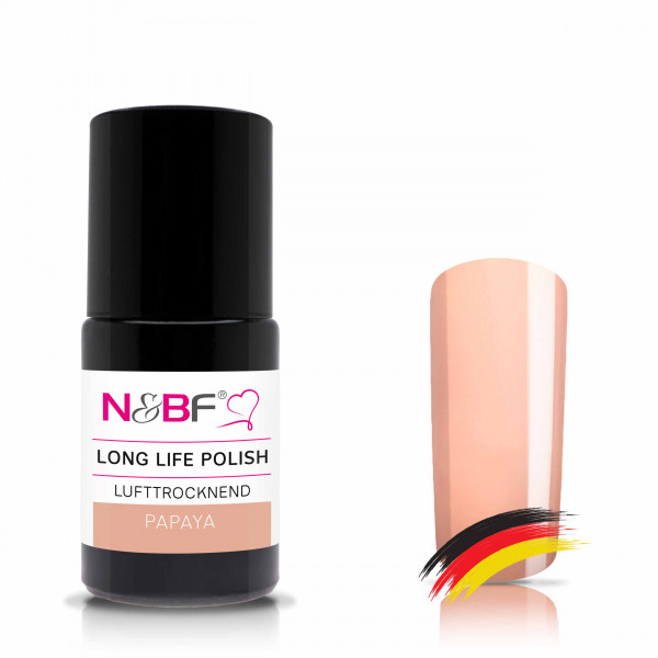 Nails & Beauty Factory Long Life Nagellack Papaya 15ml