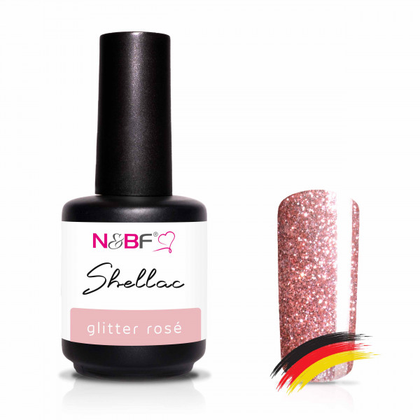 Nails & Beauty Factory Shellac Glitter Rose 12 ml