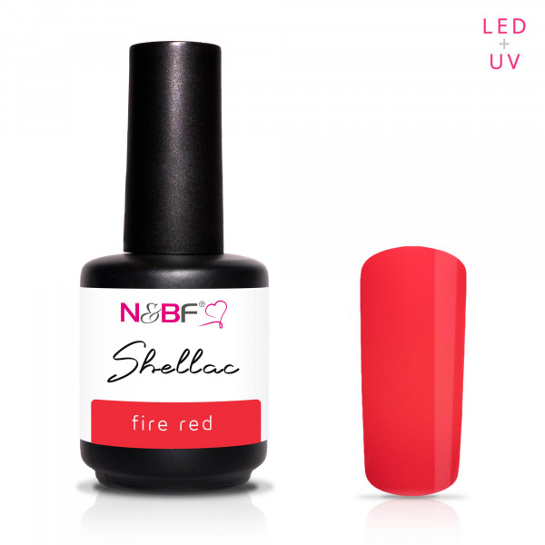 Nails & Beauty Factory Shellac Fire Red 12ml