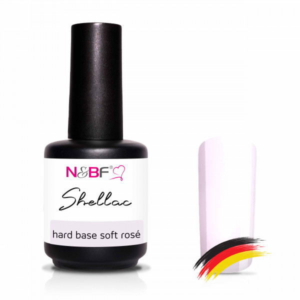 Nails & Beauty Factory Shellac Hard Base Soft Rose 12ml