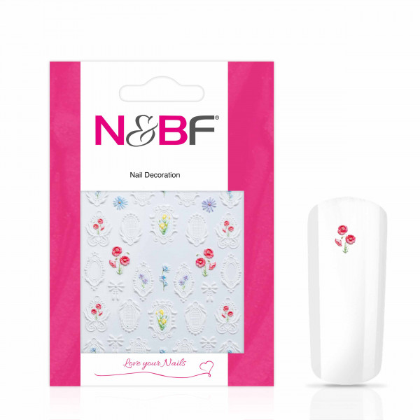 Nails & Beauty Factory Nagelsticker Flower Mirror