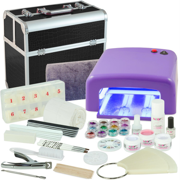 Nails & Beauty Factory Mobiles Nagelstudio Mega Starter Set Schwarz