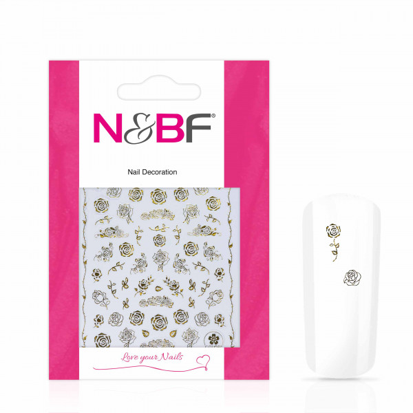 Nails & Beauty Factory Nagelsticker Golden Rose