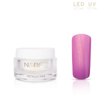 : Nails & Beauty : Nails & Beauty Factory Comfort Metallic Farbgel Pink 5ml