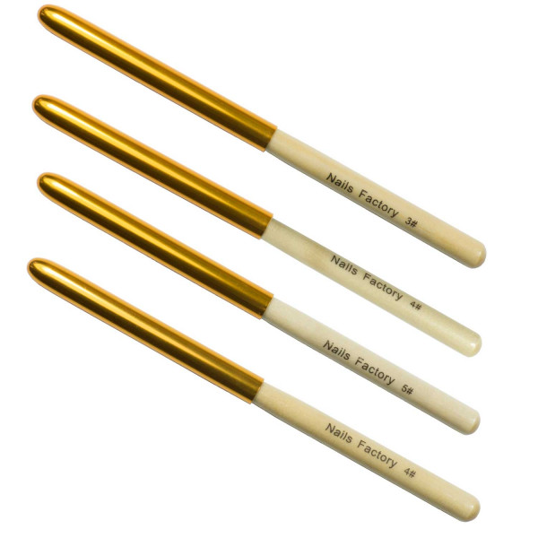 Gel Pinsel Gold 4er Set