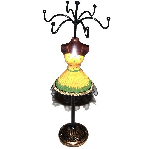 Schmuckpuppe kurzes Kleid Gelb