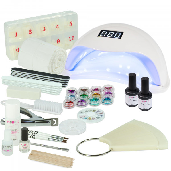 Nails & Beauty Factory Shellac Nagelstudio Starter Set UVA Curve Weiss Basic