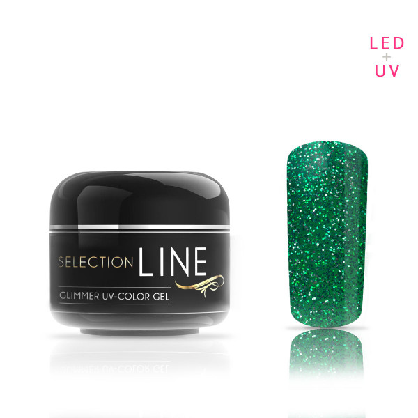 Nails Factory Selection Line Glimmer Farbgel Black Forest Green