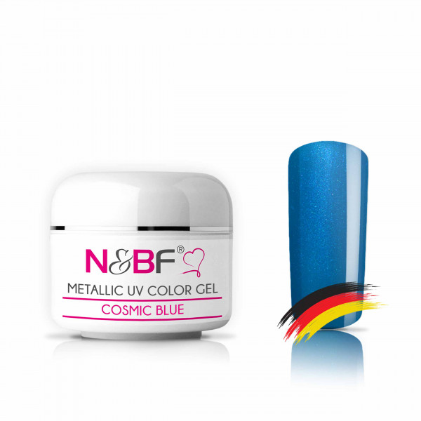 Nails & Beauty Factory Metallic UV Color Gel Cosmic Blue Farbgel 5 ml