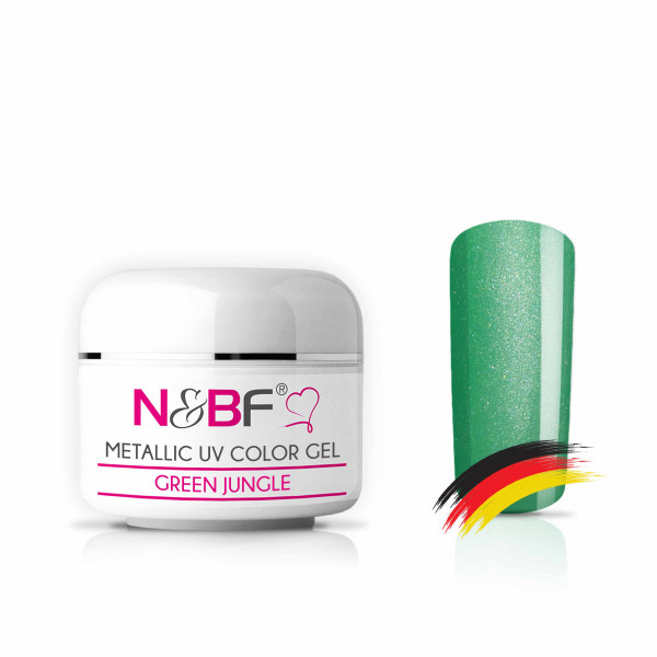 Nails & Beauty Factory Metallic UV Colorgel Green Jungle Farbgel 5 ml