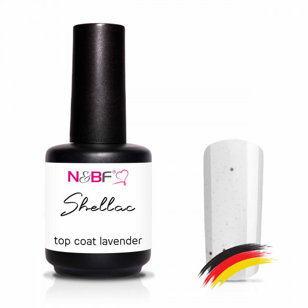 Nails & Beauty Factory Shellac Top Coat Lavender 12 ml