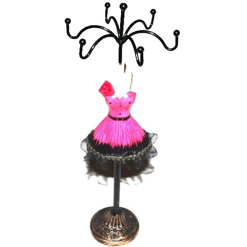 Schmuckpuppe kurzes Kleid Pink