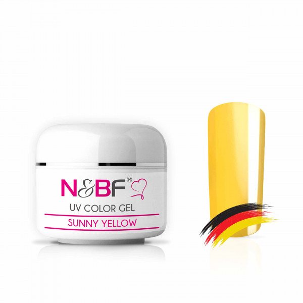 Nails & Beauty Factory UV Color Gel Sunny Yellow Farbgel 5 ml