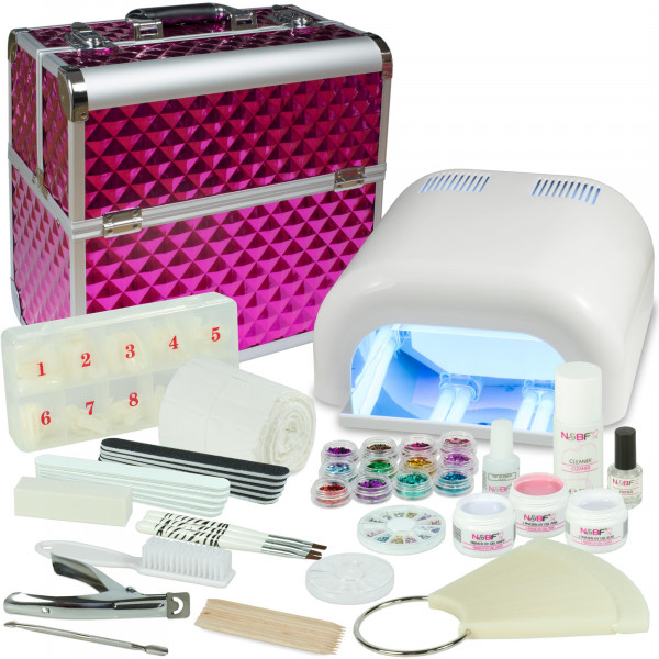 Nails & Beauty Factory Mobiles Nagelstudio Starter Set Weiss Diamonds