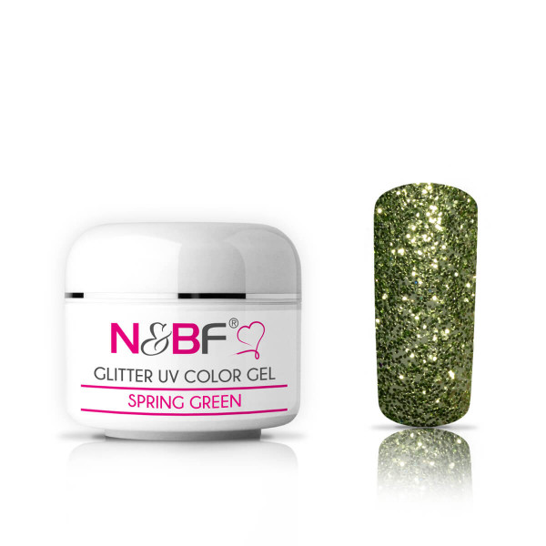 Nails-and-Beauty-Factory-Glitter-UV-Color-Gel-Farbgel-Spring-Green