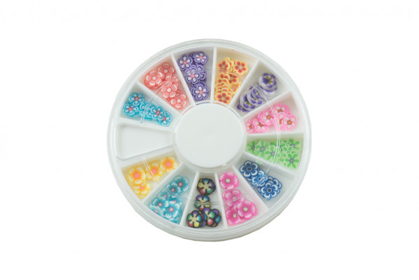 Nailart Fimo Rad Blume 120 Stück